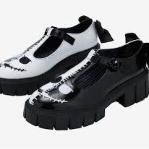 Disney Black and White Platform Shoes